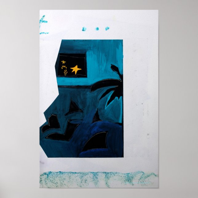 Póster Collages Bruyants Artist's Book Blue Room 2 Poster (Frente)