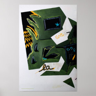 Póster Collages bruyants Navidades de un artista en un li