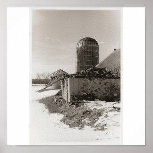 Póster Collapsed Barn