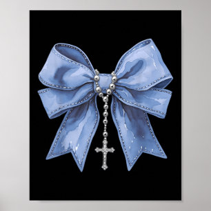 Póster Collar de lazo coquette Cruz de Jesús Religioso Cr