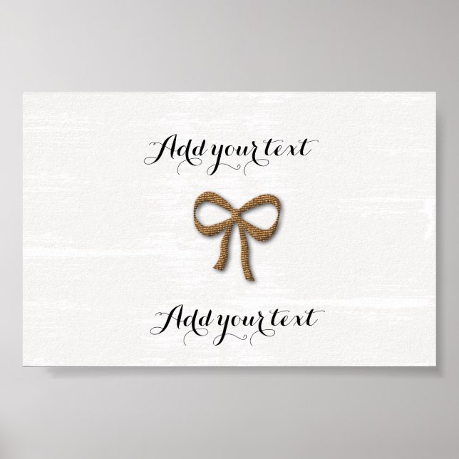 Póster Collar de oro lindo para bebé niños cartel de boda (Frente)