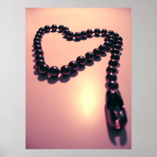 Póster Collar en forma de corazón