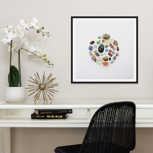 Póster Collected Gemstones Rocks Crystals Glam Art Print (Subido por el creador)