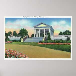 Póster College Hill Park View of Dudley Memorial