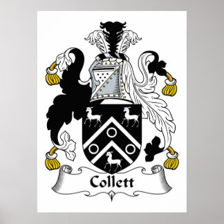 Póster Collett Family Crest