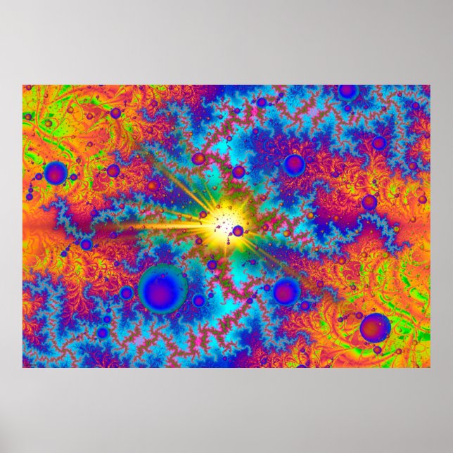 Póster Colliding Dweeb Ballz Psychedelic (Frente)