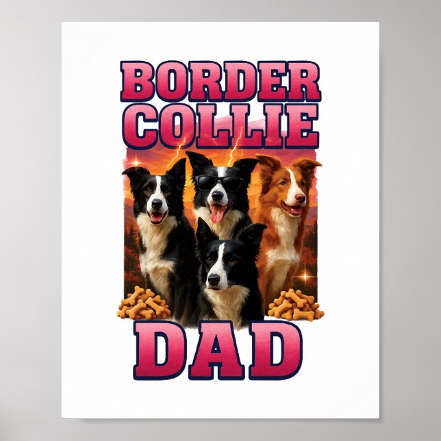Póster Collie de frontera    (Frente)