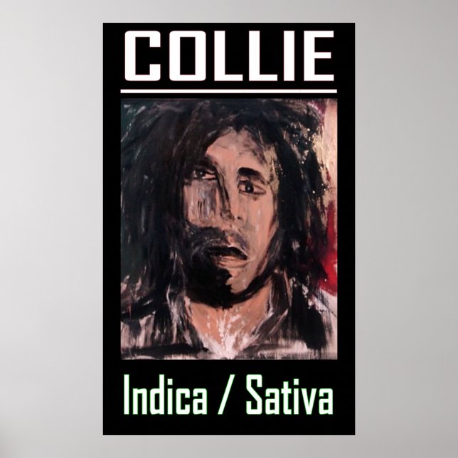 PÓSTER COLLIE INDICA SATIVA (Frente)