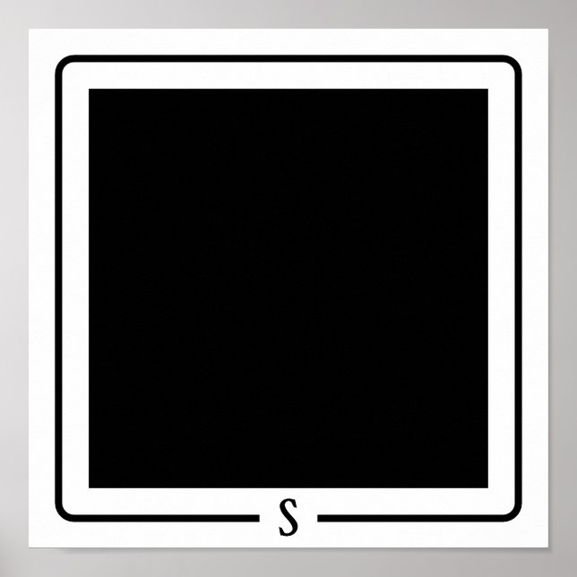 Póster Colmena negra minimalista (Frente)