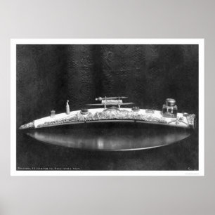 Póster Colmillo de marfil presentado a presidente Taft