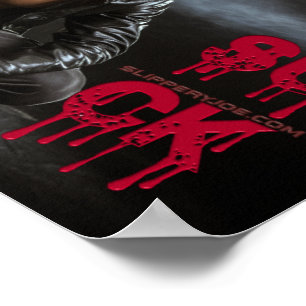 Póster Colmillos de figura vampírica pálida de Halloween