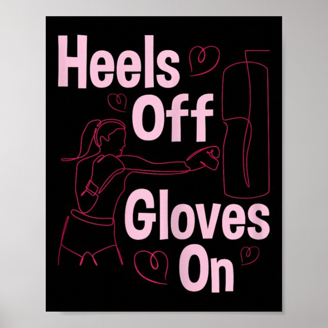 Póster Coloca los guantes - Boxing Kickboxing Kickboxer (Frente)