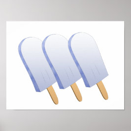 Póster Coloca tu propia descarga digital de Ice Pops