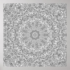 Póster ¡Coloca tu propio Mandala!