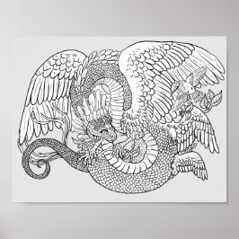 Póster Coloca tu propio Quetzacoatl