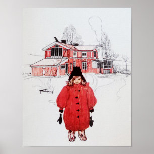 Póster Colocación en nieve del invierno