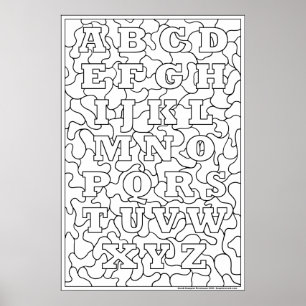 Póster ¡Colocadme! Poster Alphabet