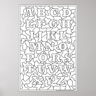 Póster ¡Colocadme! Poster Alphabet