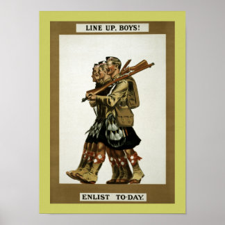 Póster Colocar niños (lienzo)