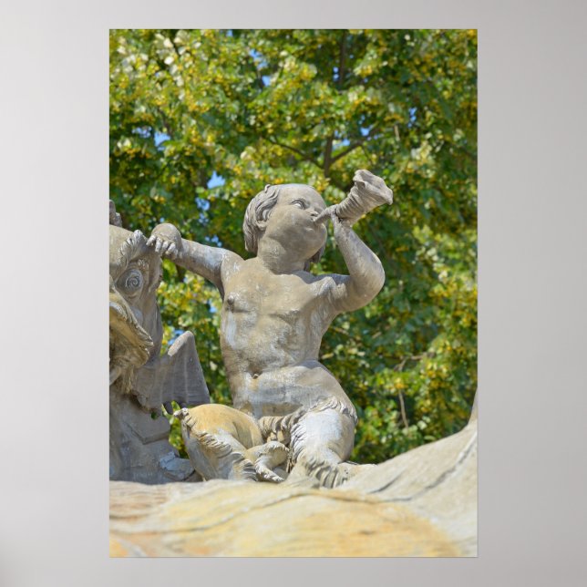 Póster colocar Stanislas en el centro de Nancy, Francia (Frente)