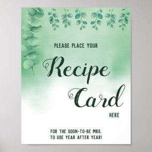 Póster Colocar Tarjeta Recetada Aquí Eucalyptus Rótulo Du