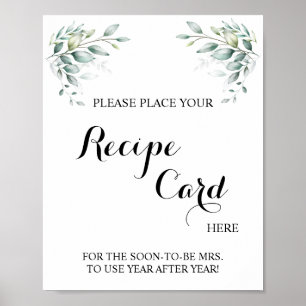 Póster Colocar Tarjeta Recetada Aquí Eucalyptus Rótulo Du