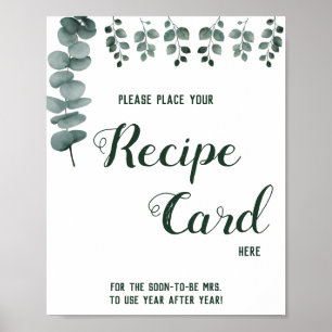 Póster Colocar Tarjeta Recetada Aquí Eucalyptus Rótulo Du