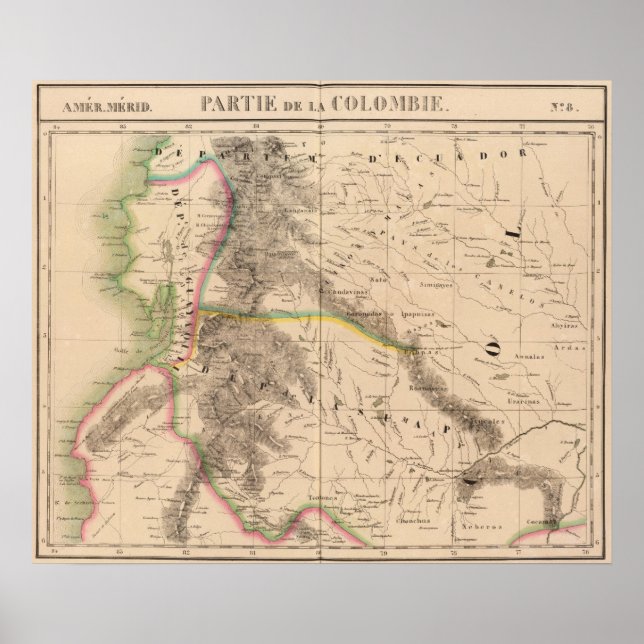 Póster Colombia, América del Sur 8 (Frente)