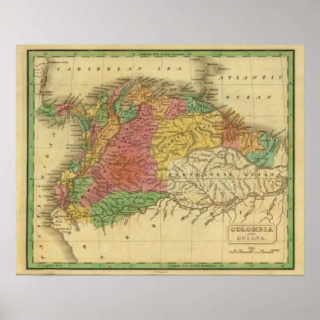 Póster Colombia, Guyana (Frente)
