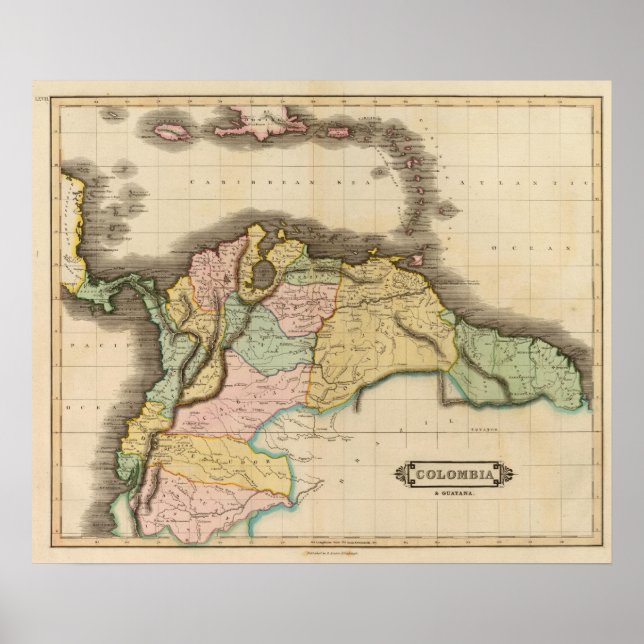 Póster Colombia, Guyana (Frente)