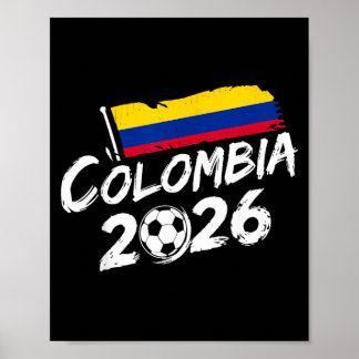 Póster Colombia Soccer Football Game Player Fan Colombian