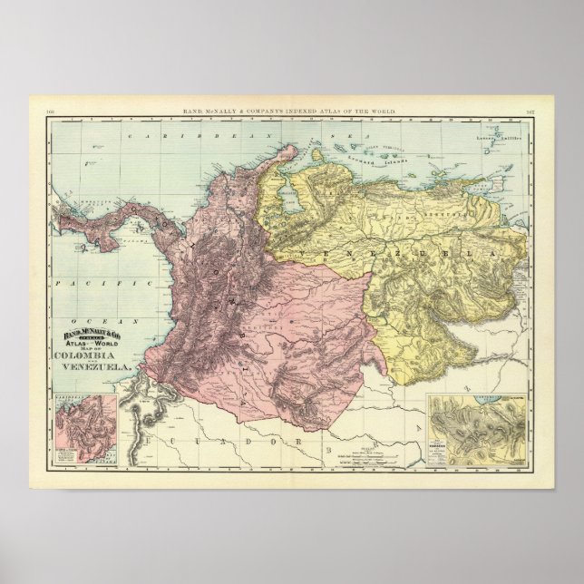Póster Colombia, Venezuela (Frente)