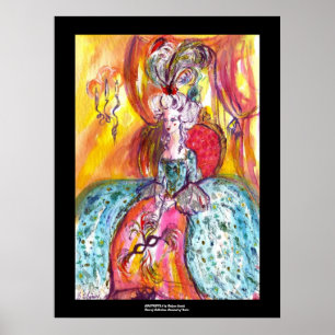 Póster COLOMBINA / Máscara veneciana