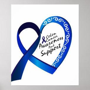 Póster Colon Cancer Suppor Gifts