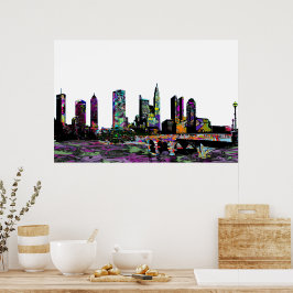 Póster Colón, Ohio en graffiti