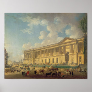 Póster Colonada del Louvre c.1770