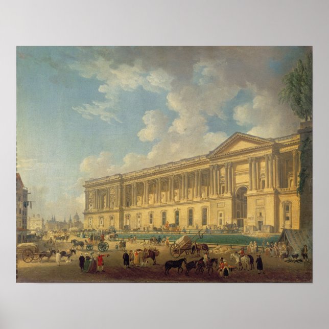 Póster Colonada del Louvre c.1770 (Frente)