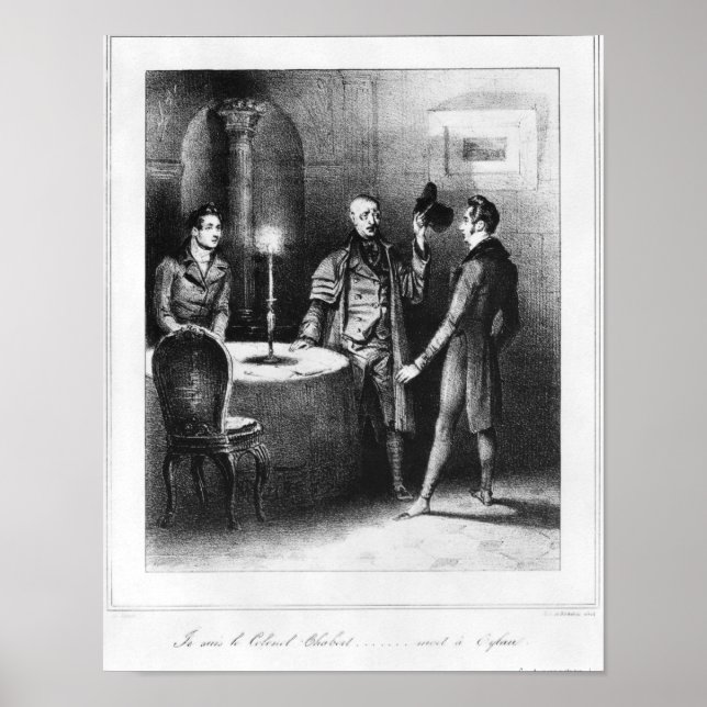 Póster Colonel Chabert, illustration 'Le Colonel (Frente)