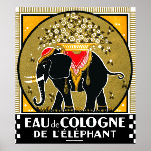 Póster Colonia 1925 De L'Elephant