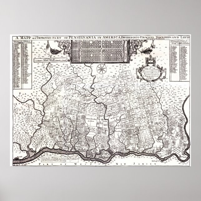 Póster Colonia de Pensilvania 1687 (Frente)