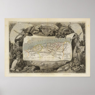 Póster Colonia francesa Argelia