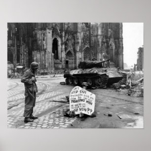 Póster Colonia - Köln 1945