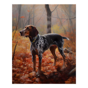 Póster Colonio de Bluetick en otoño se inspira en las hoj