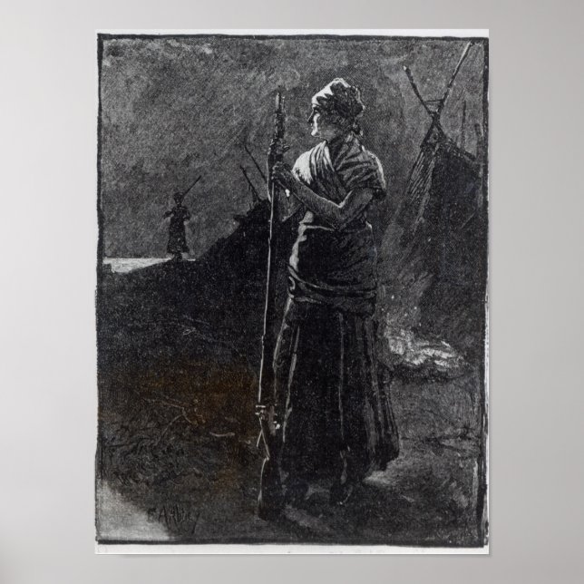 Póster Colonista de un río rojo, 1878 (Frente)