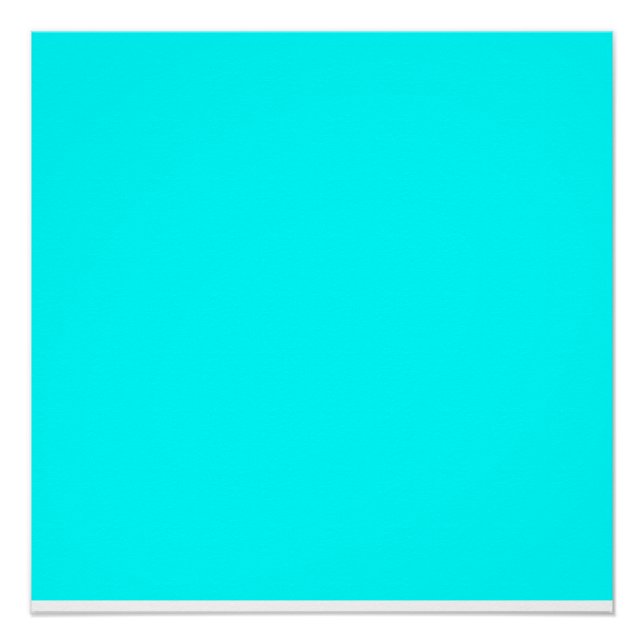 Póster color aqua cyan (Anverso)