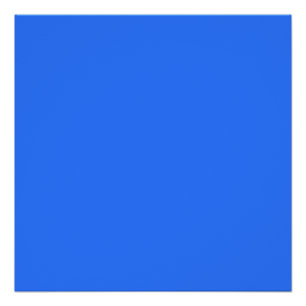 Póster color azul eléctrico profundo