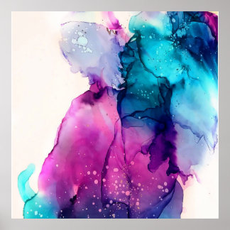 Póster color azul morado