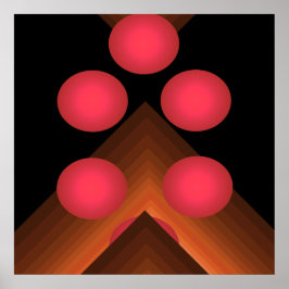 Póster Color brillante Pop Art Poster geométrico 10