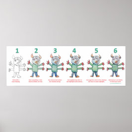 Póster Color como un monstruo