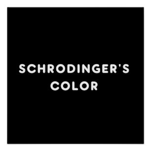 Póster color de Schrödinger